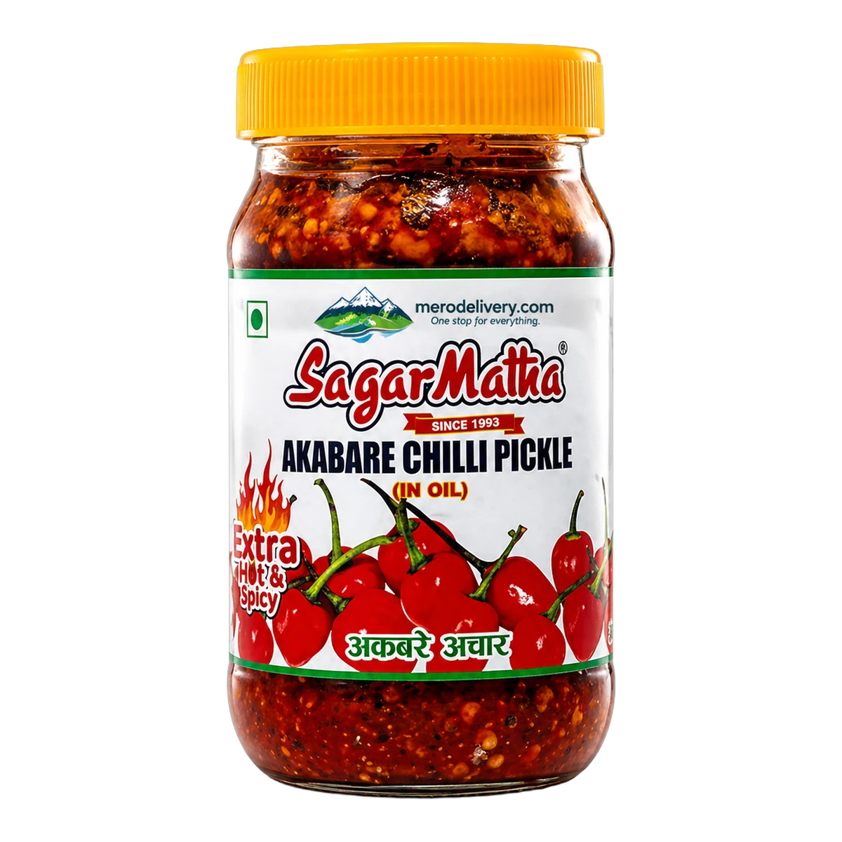 Akabare chilli pickle 380g - Sagarmatha Foods